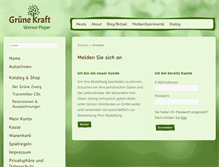 Tablet Screenshot of gruenekraft.com